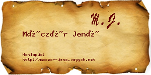 Móczár Jenő névjegykártya